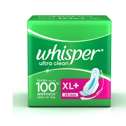 Whisper Ultra Sanitary Pads  XL 